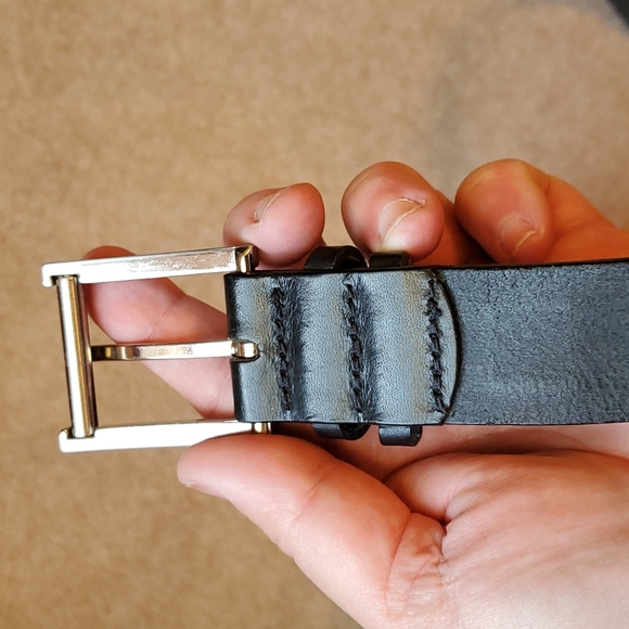 cK jeans black leather belt size 36 - Picture 5 of 8